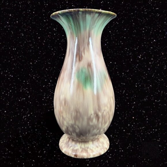 Vintage West Germany Drip Glaze Pottery Ceramic Vase Numbered Mid Century 1950s - Picture 12 of 14